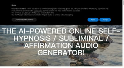 AI-gestützte Selbsthypnose-/Subliminal-/Affirmations-Audio-Generator zur Programmierung Ihres Unterbewusstseins - Binaural Beats Factory preview